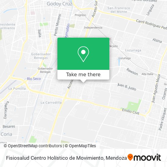 Mapa de Fisiosalud Centro Holístico de Movimiento