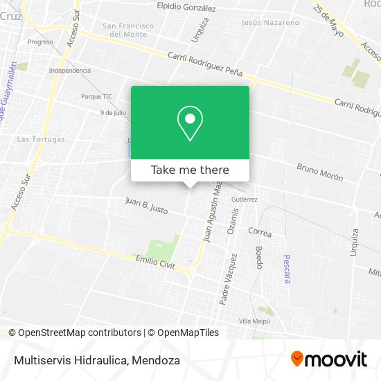 Multiservis Hidraulica map