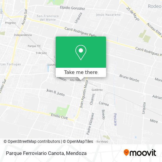 Parque Ferroviario Canota map