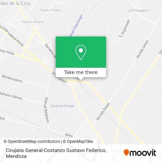 Cirujano General-Costanzo Gustavo Federico map