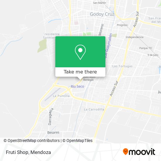 Mapa de Fruti Shop