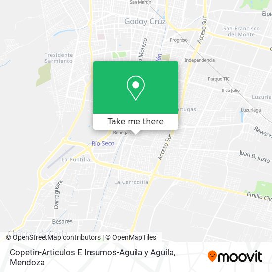 Copetin-Articulos E Insumos-Aguila y Aguila map