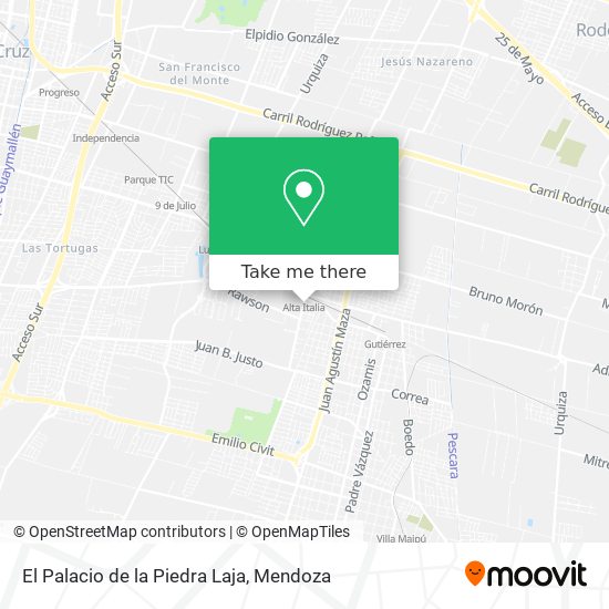 Mapa de El Palacio de la Piedra Laja