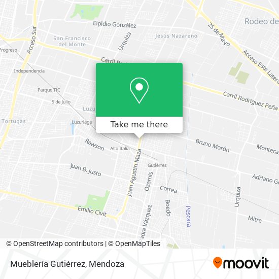 Mueblería Gutiérrez map