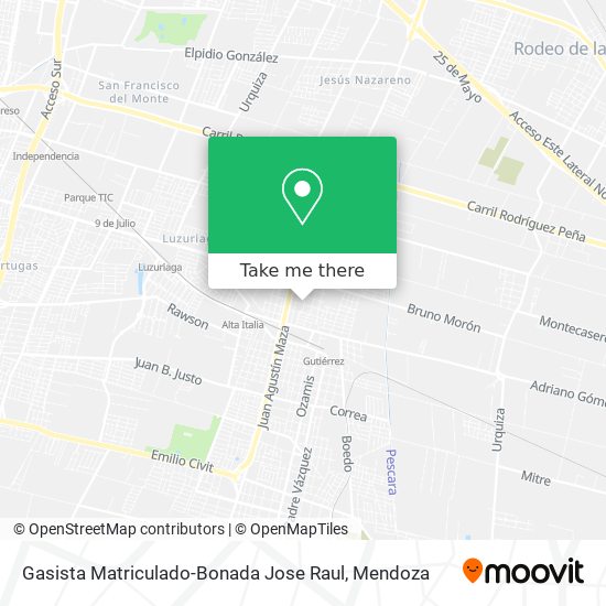 Gasista Matriculado-Bonada Jose Raul map
