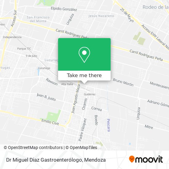 Dr Miguel Diaz Gastroenterólogo map