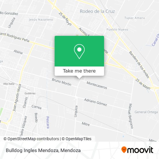 Mapa de Bulldog Ingles Mendoza