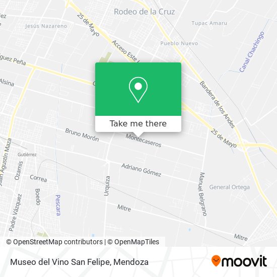 Museo del Vino San Felipe map