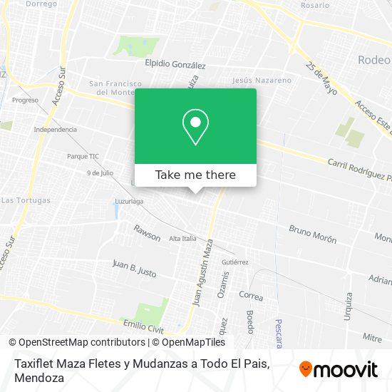 Taxiflet Maza Fletes y Mudanzas a Todo El Pais map