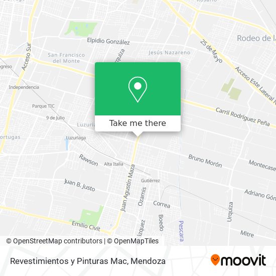 Revestimientos y Pinturas Mac map