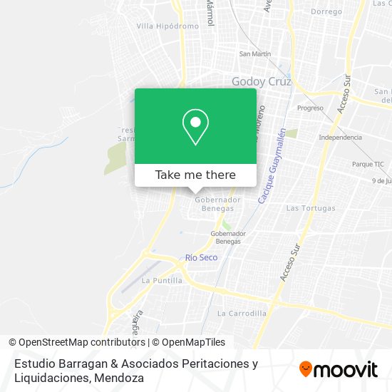 Mapa de Estudio Barragan & Asociados Peritaciones y Liquidaciones