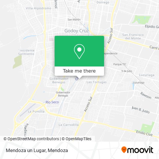 Mendoza un Lugar map