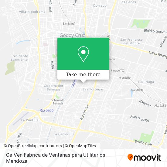 Mapa de Ce-Ven Fabrica de Ventanas para Utilitarios