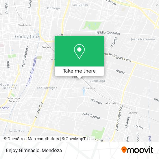 Mapa de Enjoy Gimnasio