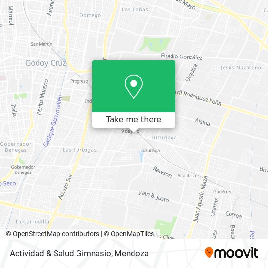 Mapa de Actividad & Salud Gimnasio