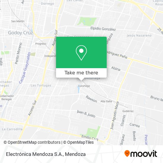 Electrónica Mendoza S.A. map