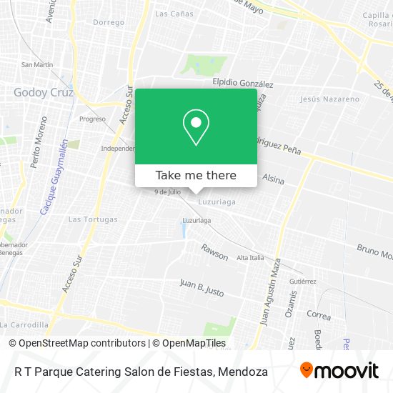 R T Parque Catering Salon de Fiestas map