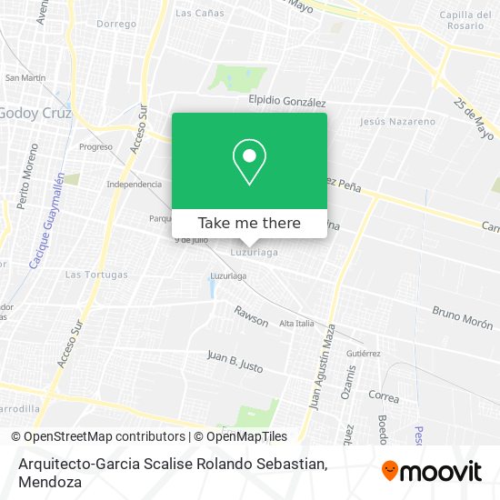 Mapa de Arquitecto-Garcia Scalise Rolando Sebastian
