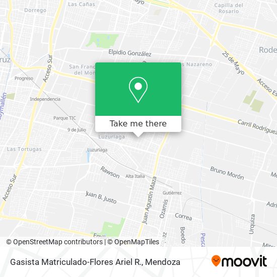 Gasista Matriculado-Flores Ariel R. map