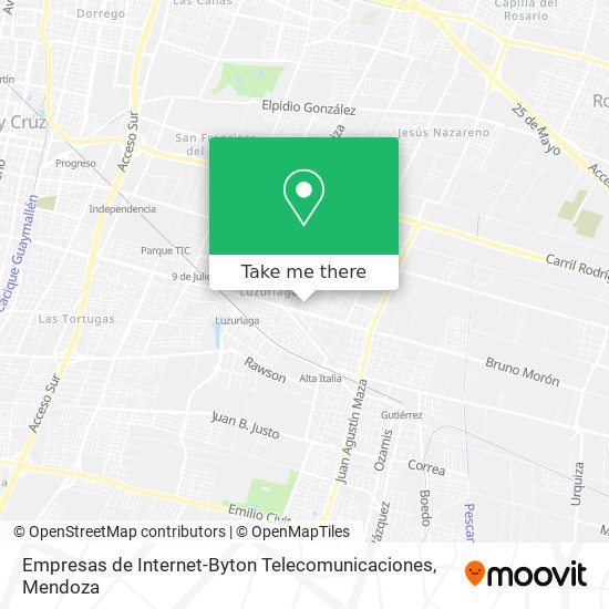 Empresas de Internet-Byton Telecomunicaciones map