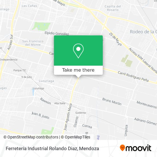 Ferretería Industrial Rolando Diaz map