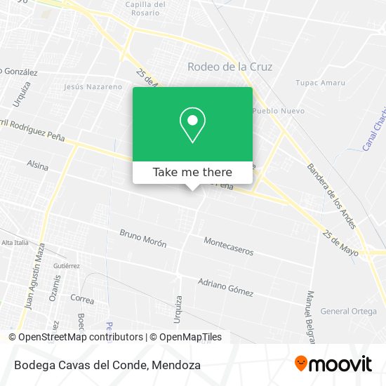 Mapa de Bodega Cavas del Conde