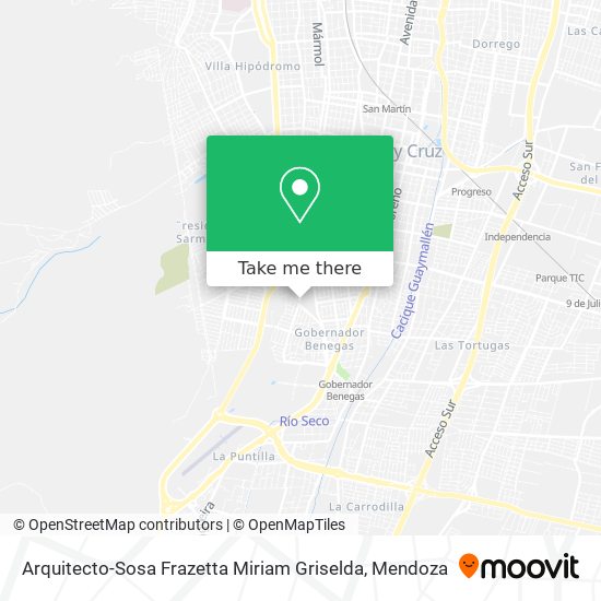 Arquitecto-Sosa Frazetta Miriam Griselda map