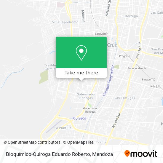 Mapa de Bioquímico-Quiroga Eduardo Roberto