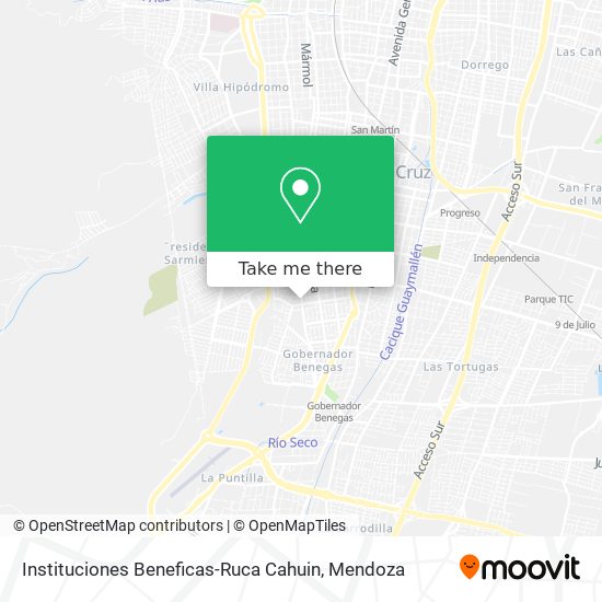 Instituciones Beneficas-Ruca Cahuin map