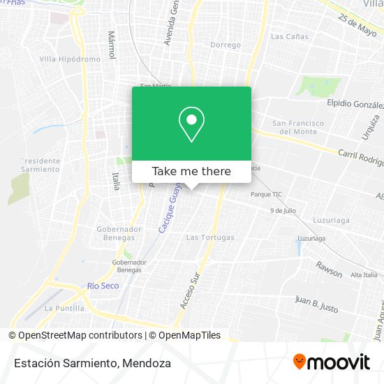 Estación Sarmiento map