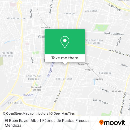 Mapa de El Buen Raviol Albert Fábrica de Pastas Frescas
