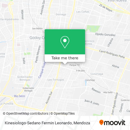 Kinesiologo-Sedano Fermin Leonardo map