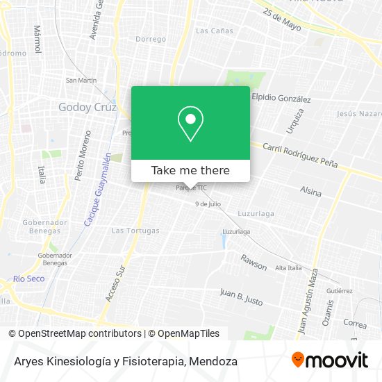 Aryes Kinesiología y Fisioterapia map