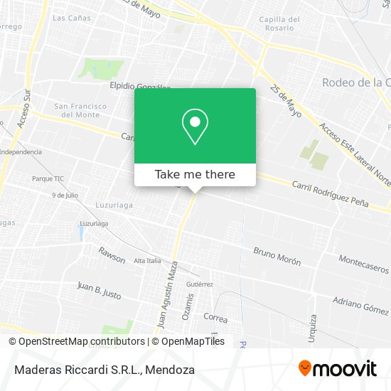 Mapa de Maderas Riccardi S.R.L.