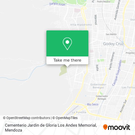 Cementerio Jardin de Gloria Los Andes Memorial map