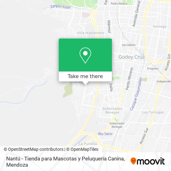 Nantú - Tienda para Mascotas y Peluquería Canina map