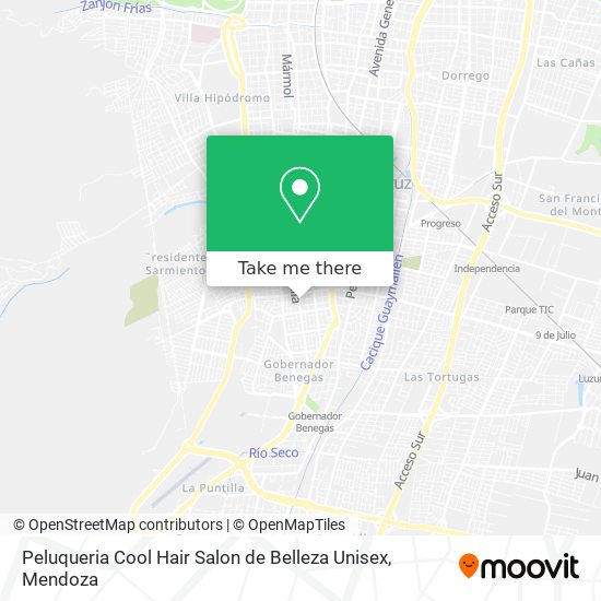 Mapa de Peluqueria Cool Hair Salon de Belleza Unisex