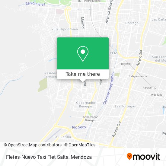 Fletes-Nuevo Taxi Flet Salta map