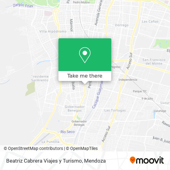 Mapa de Beatriz Cabrera Viajes y Turismo