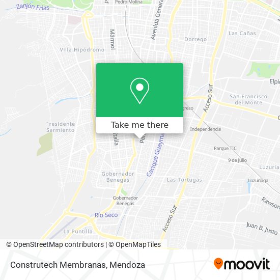 Mapa de Construtech Membranas