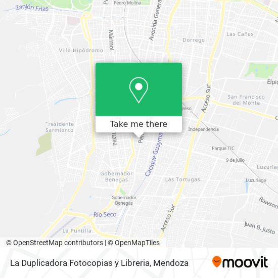 Mapa de La Duplicadora Fotocopias y Libreria