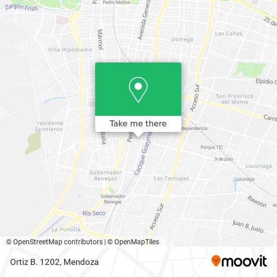 Mapa de Ortiz B. 1202