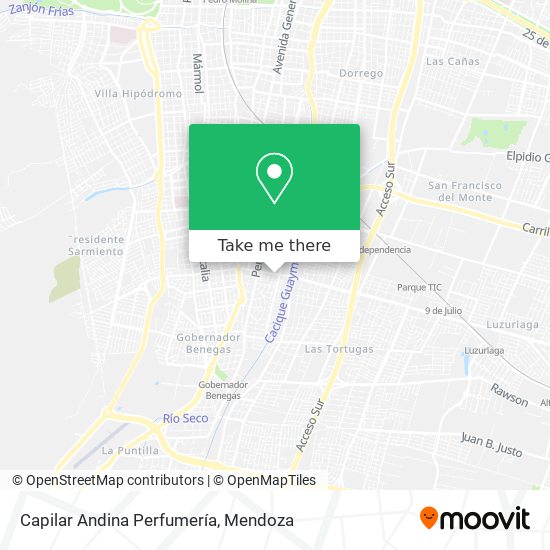 Capilar Andina Perfumería map