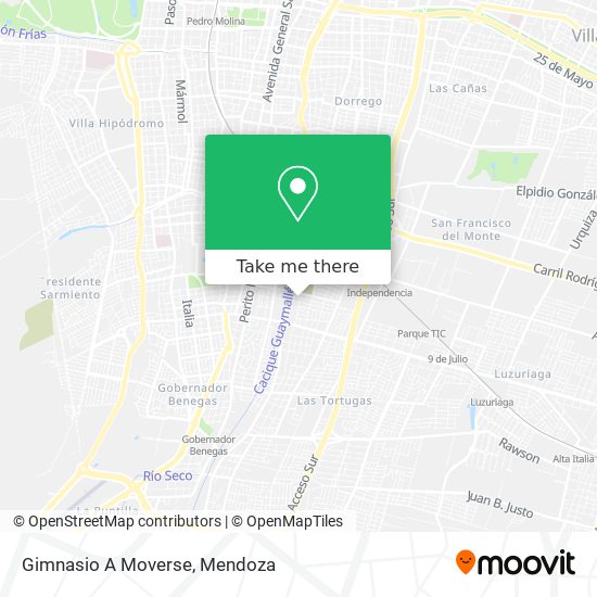 Mapa de Gimnasio A Moverse