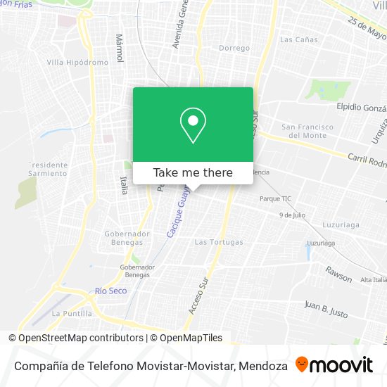 Compañía de Telefono Movistar-Movistar map