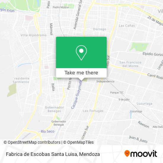 Mapa de Fabrica de Escobas Santa Luisa