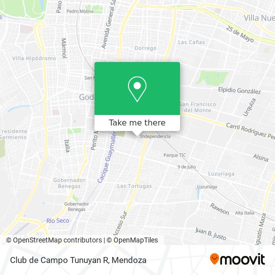 Mapa de Club de Campo Tunuyan R