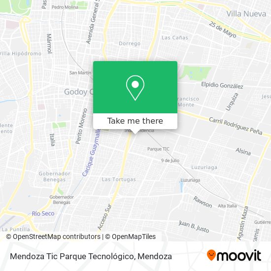Mendoza Tic Parque Tecnológico map