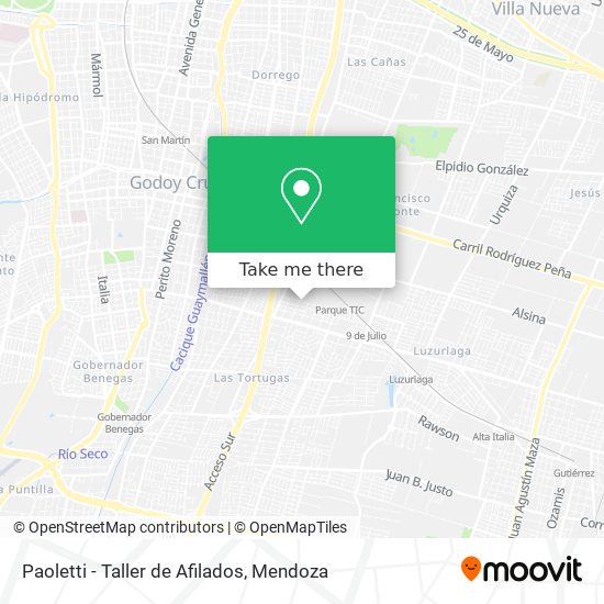 Mapa de Paoletti - Taller de Afilados