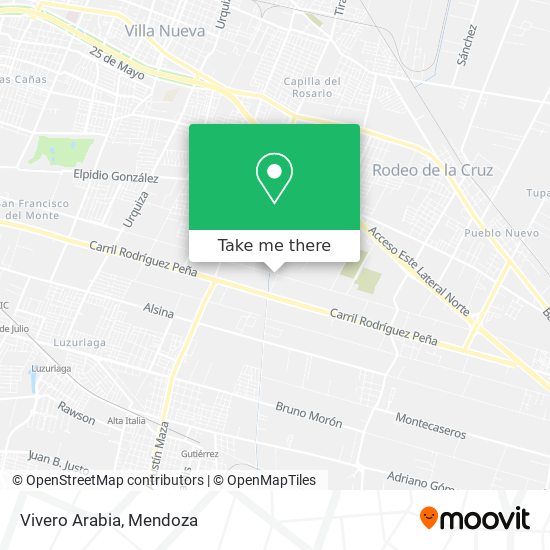 Mapa de Vivero Arabia